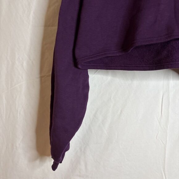 Savage x Fenty Women’s Purple Xssential Cropped Fleece Hoodie Size 1X - Picture 3 of 10